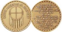 Native American Bronze Recovery Coin