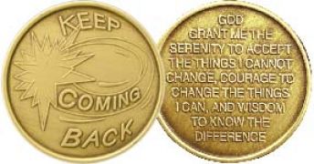 Keep Coming Back Bronze Recovery Coin