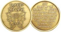 Butterfly Let Go... Bronze Recovery Coin