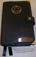 AA Custom Leather Double Book Cover for Big Book and 12 &12
