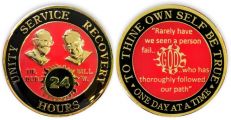 Clearance Red Bill and Bob SOS God Centered 24 Hour AA Coin