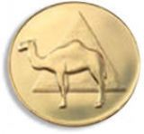 Camel 22k Gold Plated AA Medallion