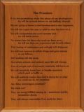 The AA Promises (pg 83-84) Engraved Plaque