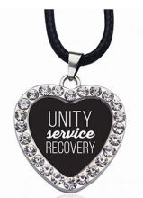 Unity Service Recovery Heart Pendant Necklace